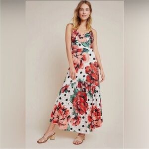 Farm Rio Riviera Eyelet Maxi Dress Size 6